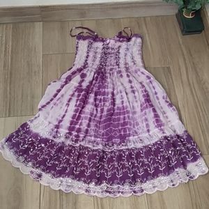 Pink Apple tie dye dress